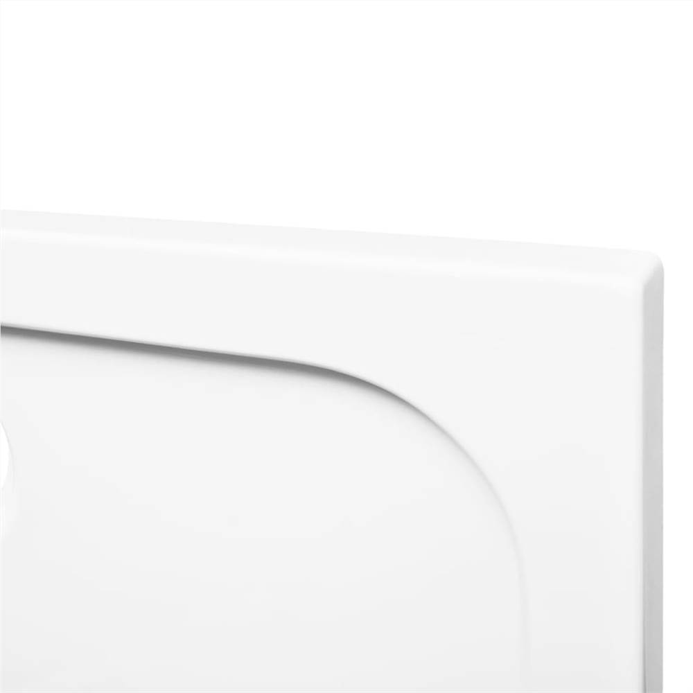 Shower Base Tray ABS White 80x100 cm
