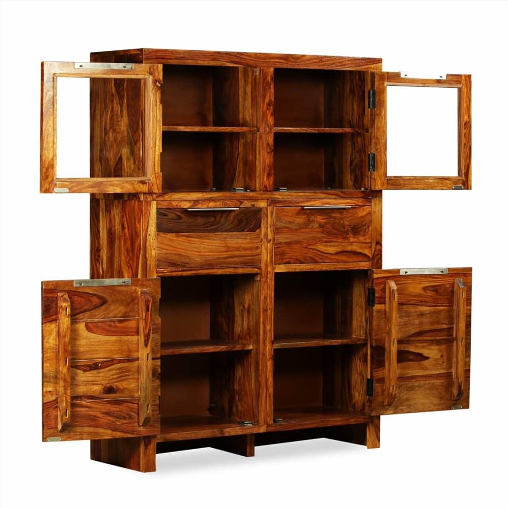 Sideboard Solid Sheesham Wood 100x35x140 cm