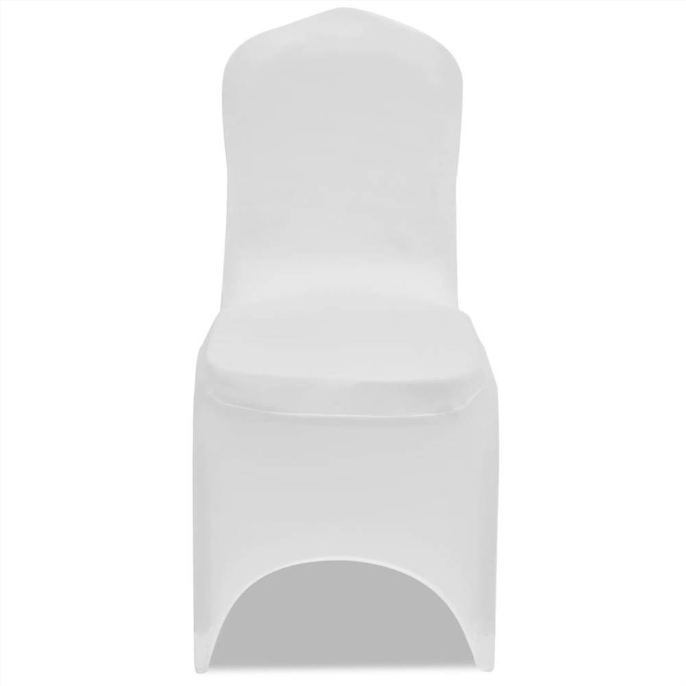 Stretch Chair Cover 4 pcs White