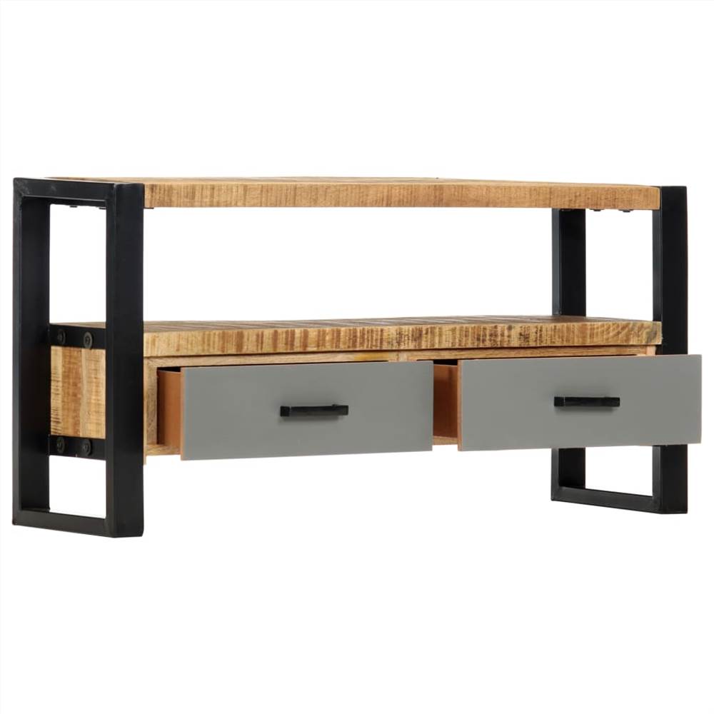 TV Cabinet 100x30x50 cm Solid Mango Wood