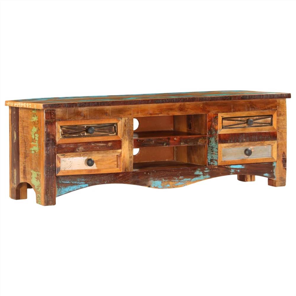 

TV Cabinet 120x30x40 cm Solid Reclaimed Wood