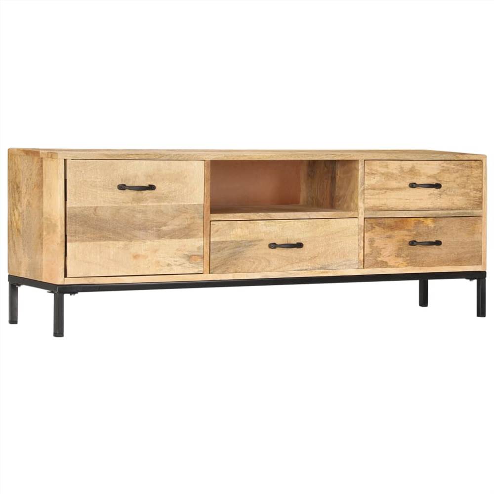 TV Cabinet 130x30x45 cm Solid Mango Wood