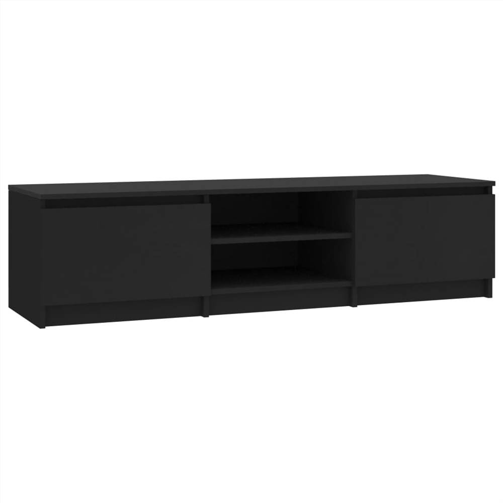 TV Cabinet Black 140x40x35.5 cm Chipboard