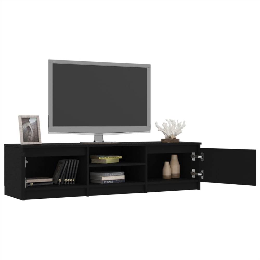 TV Cabinet Black 140x40x35.5 cm Chipboard