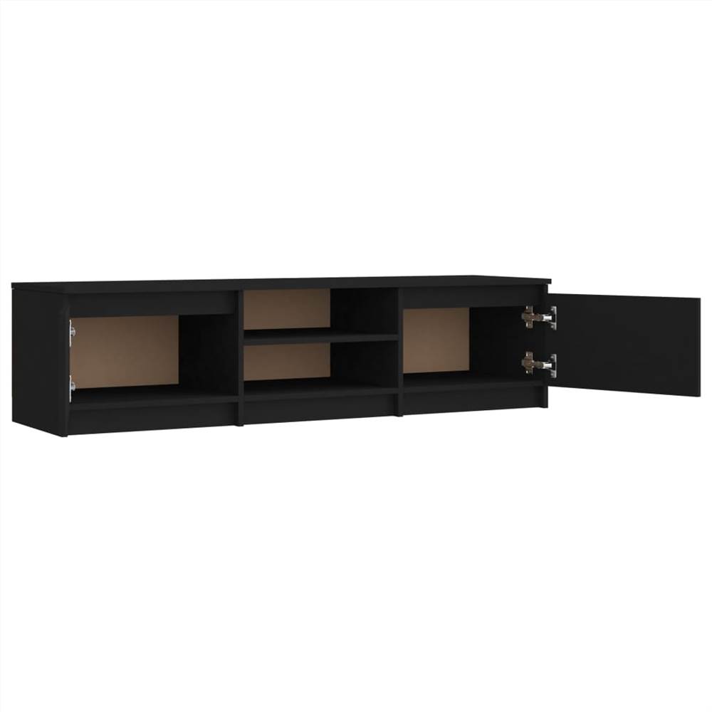 TV Cabinet Black 140x40x35.5 cm Chipboard