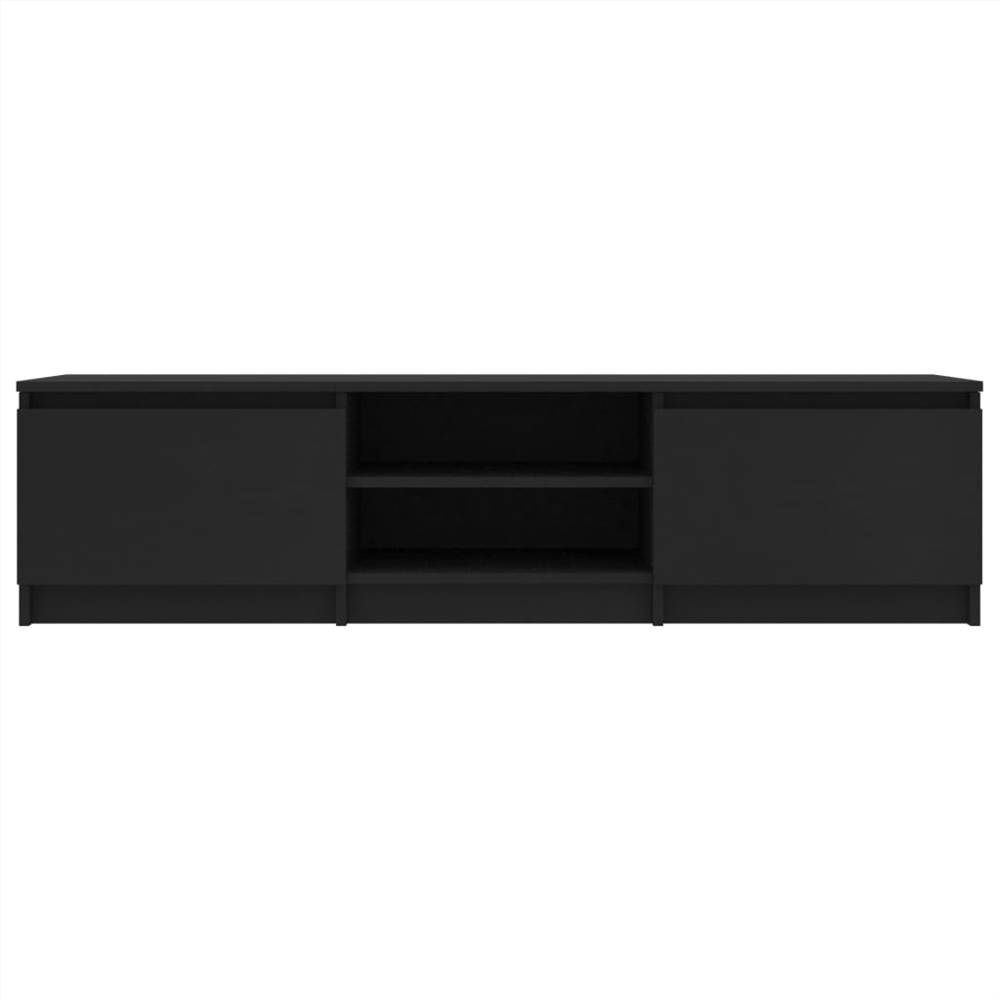 TV Cabinet Black 140x40x35.5 cm Chipboard