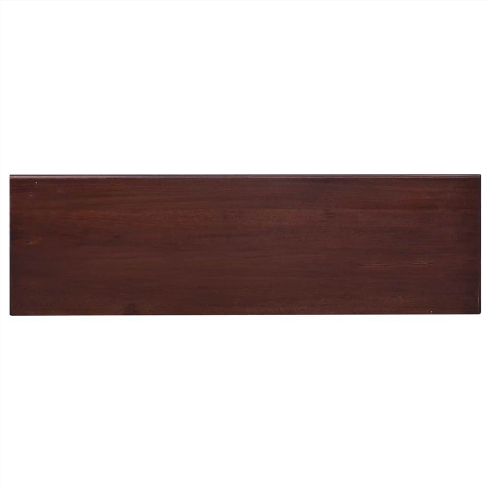 TV Cabinet Classical Brown 100x30x45 cm Solid Mahogany Wood