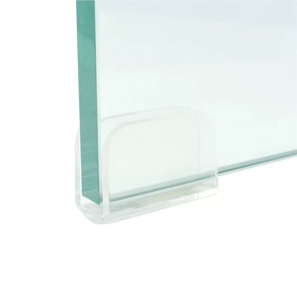 TV Stand/Monitor Riser Glass Clear 60x25x11 cm