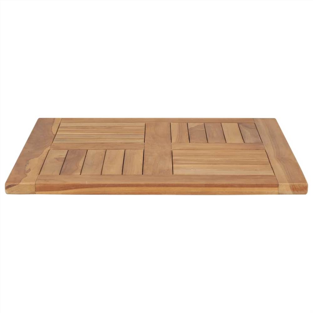 Table Top Solid Teak Wood 60x60x2,5 cm