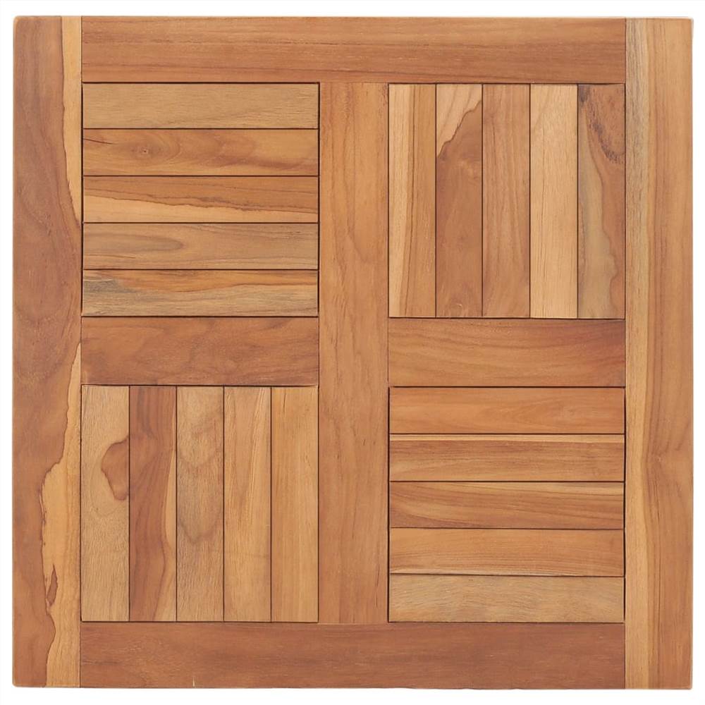 Table Top Solid Teak Wood 60x60x2,5 cm