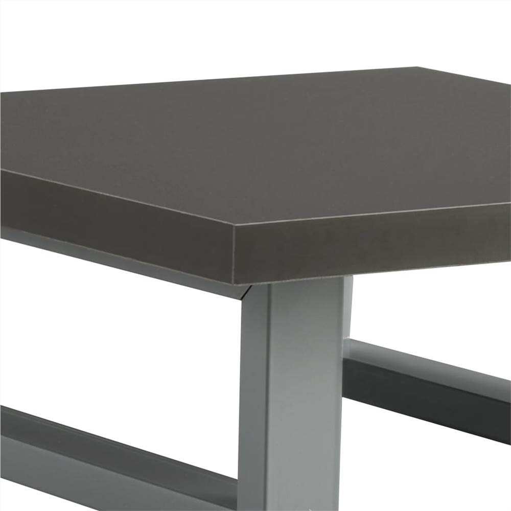 Two Piece Bathroom Furniture Set Ceramic Grey
