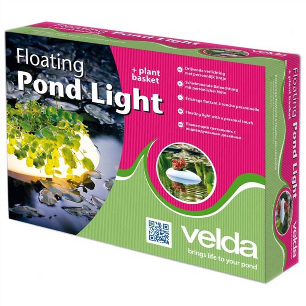 Velda Floating Pond Light 3 W White Oval