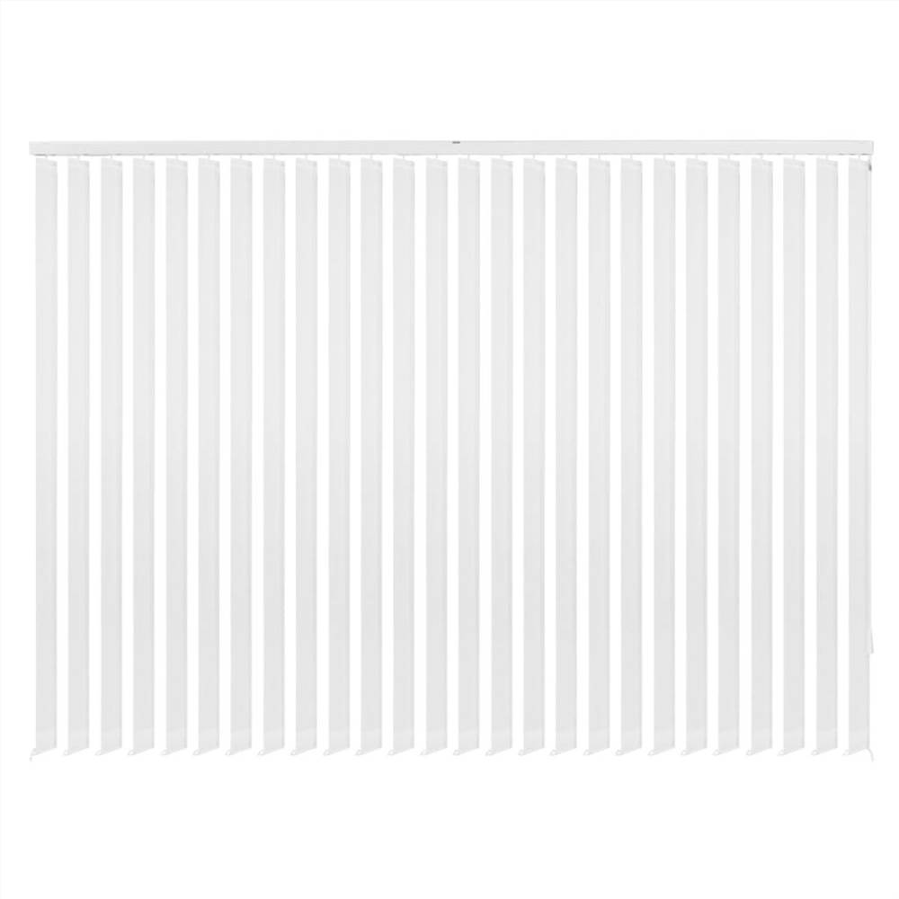 Vertical Blinds White Fabric 150x180 cm