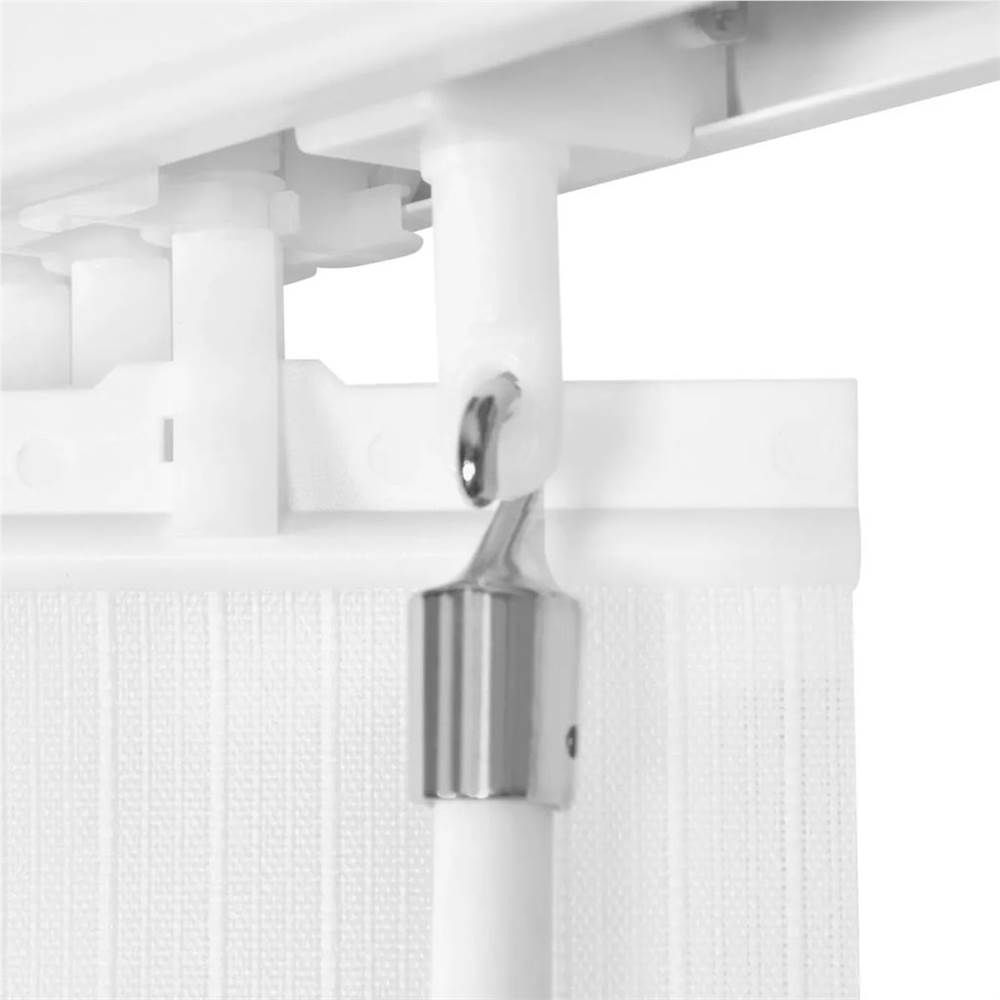 Vertical Blinds White Fabric 150x180 cm