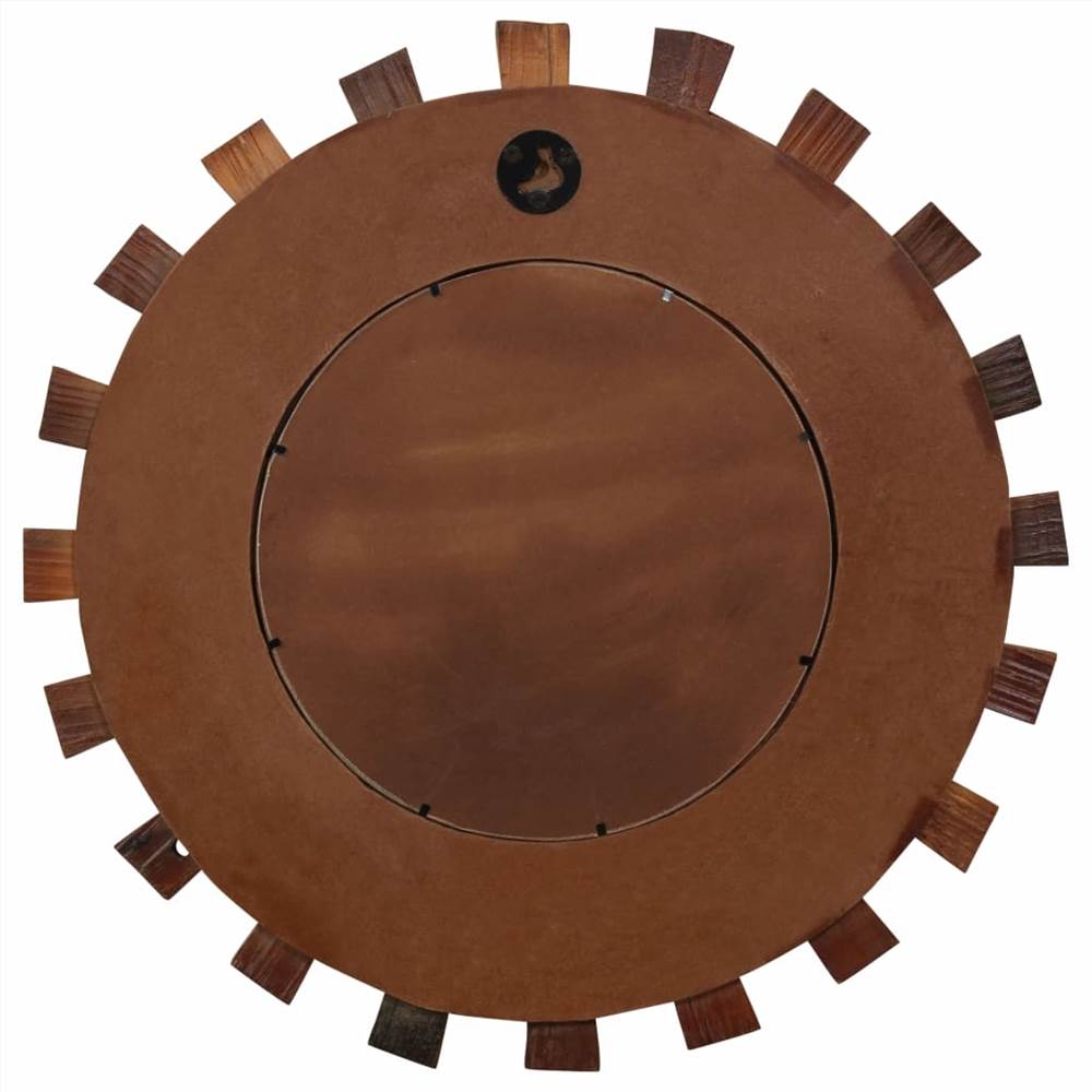 Wall Mirror Solid Reclaimed Wood 50 cm
