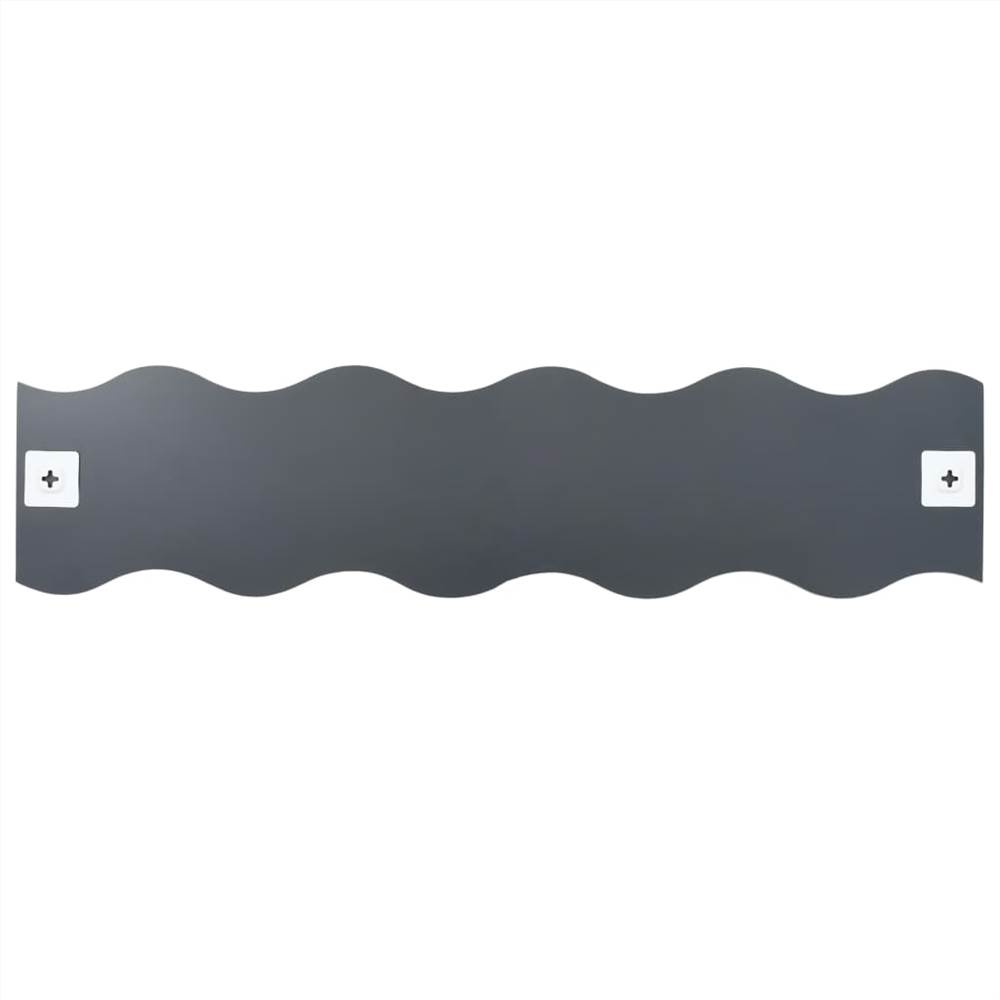 Wall Mirrors 4 pcs 110x23 cm Wave Glass