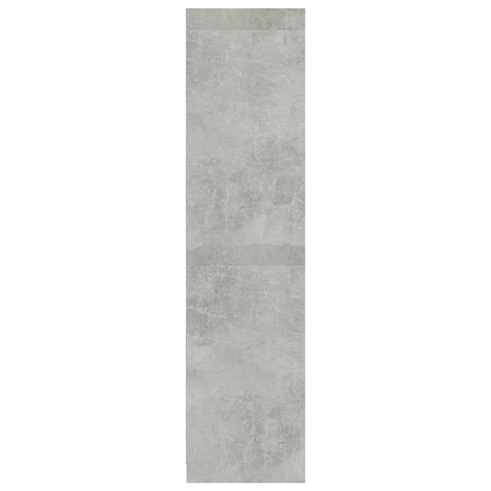 Wardrobe Concrete Grey 100x50x200 cm Chipboard