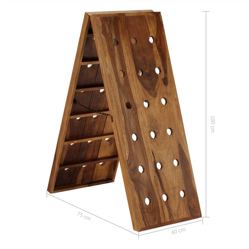 Wine Rack for 36 Bottles Solid Sheesham Wood