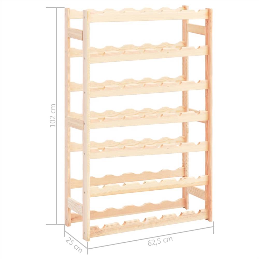 Wine Rack for 42 Bottles Pinewood
