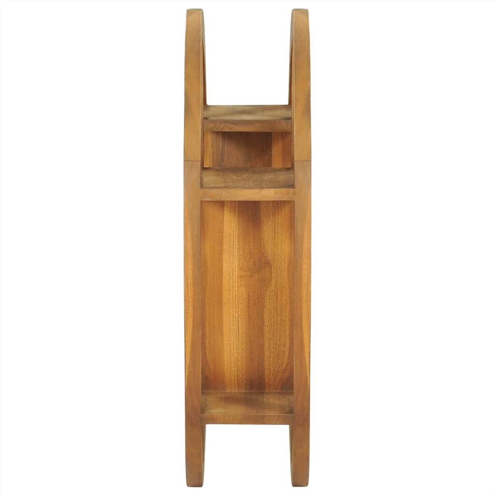 Yin Yang Wall Shelf 60x15x60 cm Solid Teak Wood