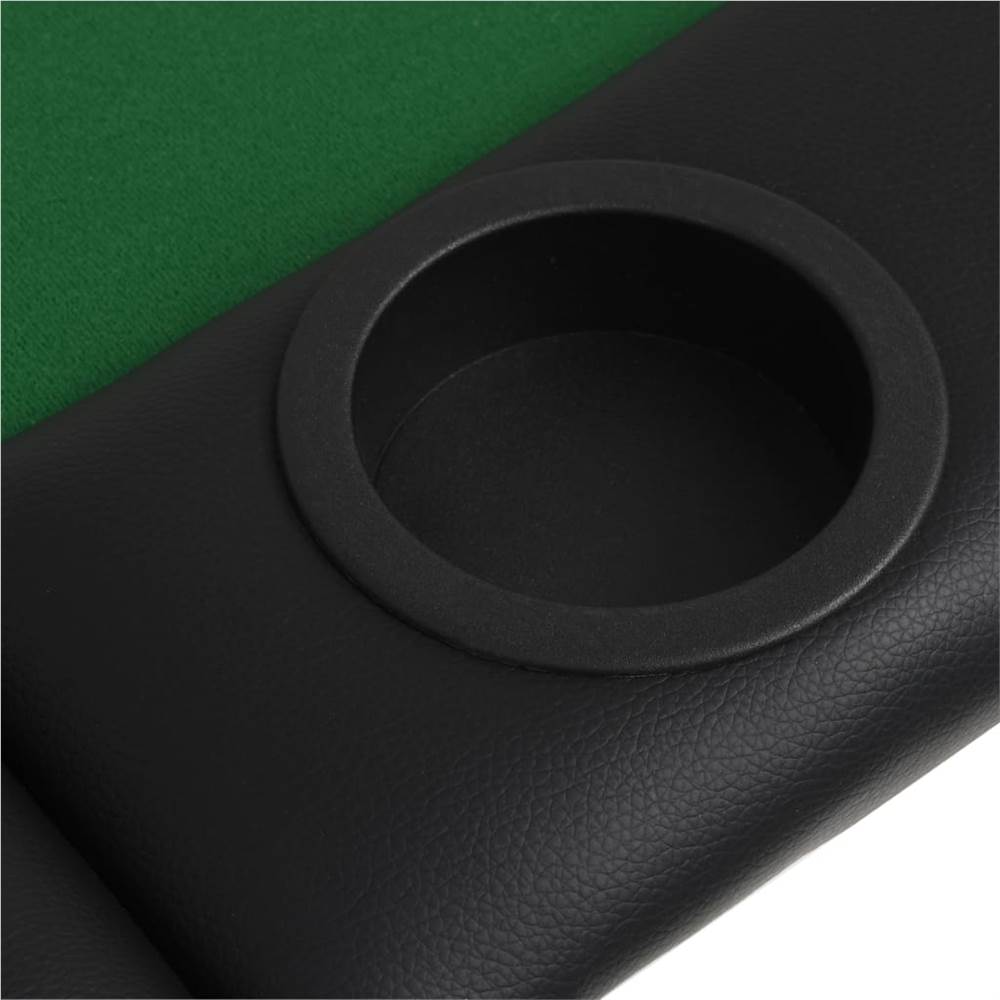 9-Player Folding Poker Table 3 Fold Oval Green