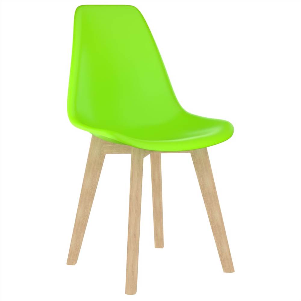 Dining Chairs 4 pcs Green Plastic