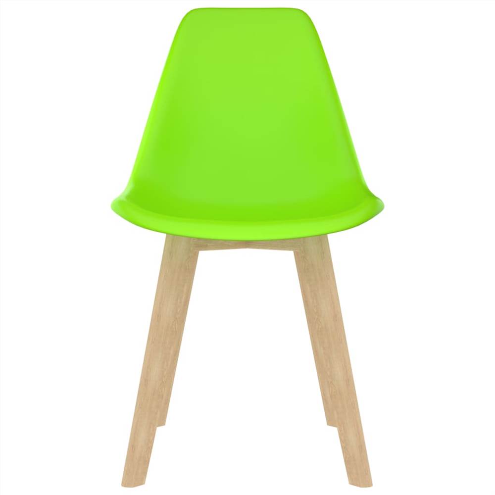 Dining Chairs 4 pcs Green Plastic