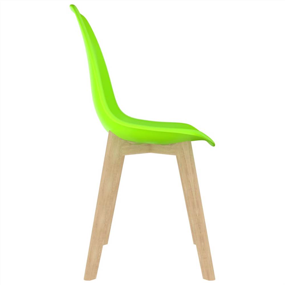 Dining Chairs 4 pcs Green Plastic