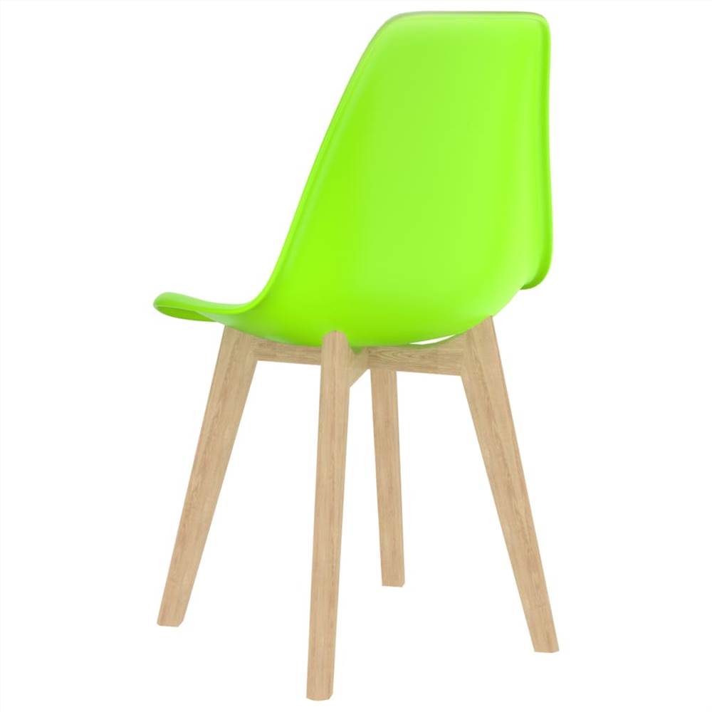 Dining Chairs 4 pcs Green Plastic