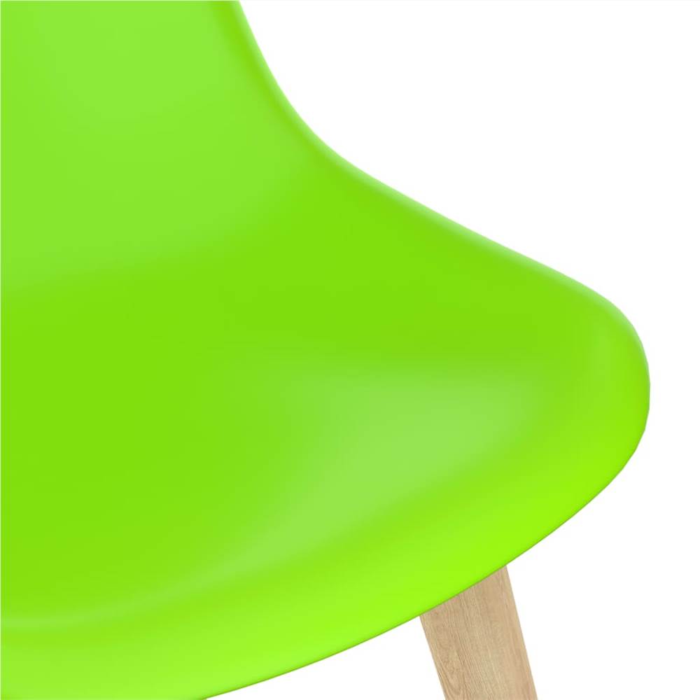 Dining Chairs 4 pcs Green Plastic