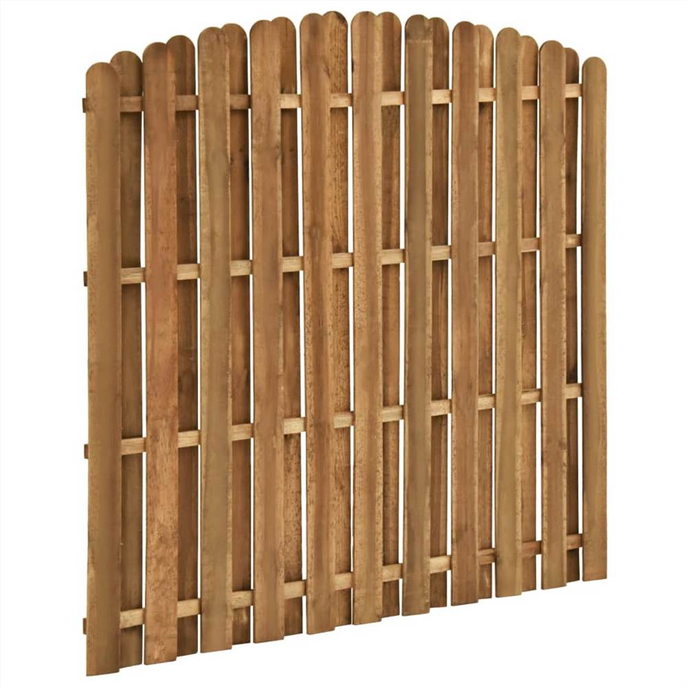 Hit and Miss Fence Panel Pinewood 180x(155-170) cm