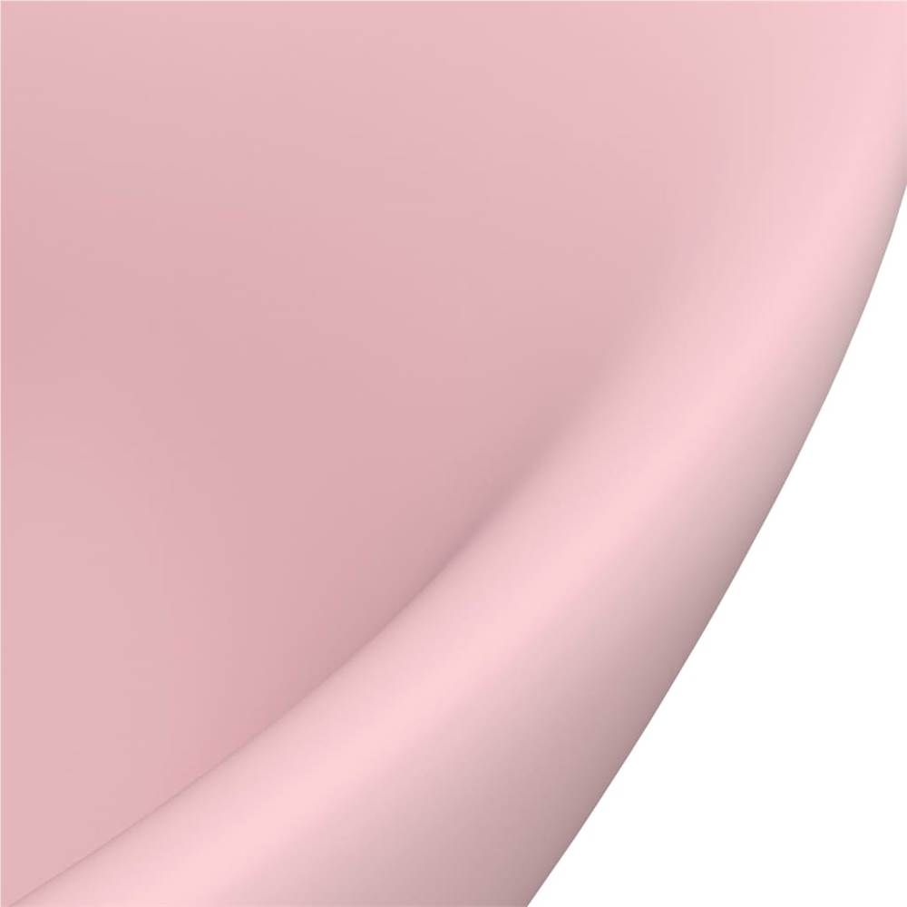 Luxury Basin Overflow Oval Matt Pink 58.5x39 cm Ceramic