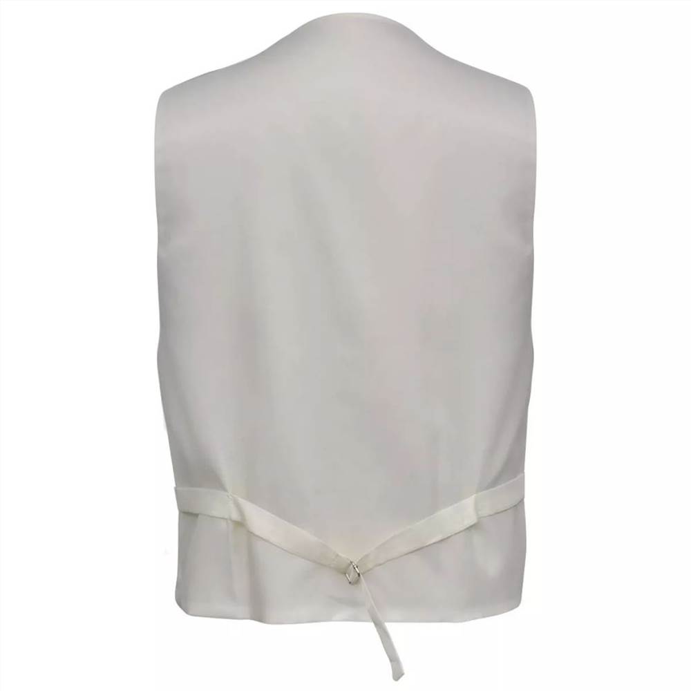 Mens Paisley Wedding Waistcoat Set Size 50 Cream