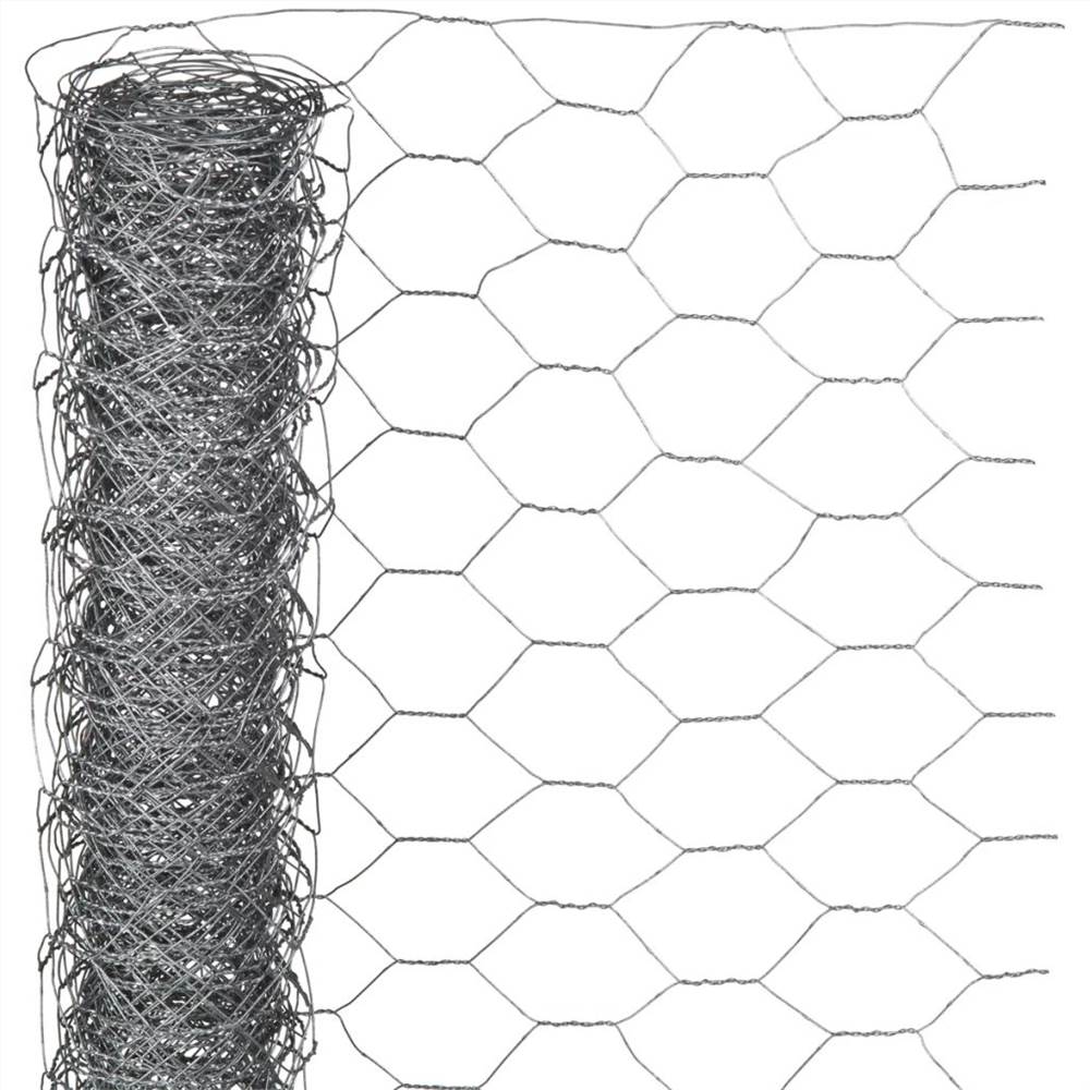 

Nature Wire Mesh Hexagonal 0.5x10 m 40 mm Galvanised Steel