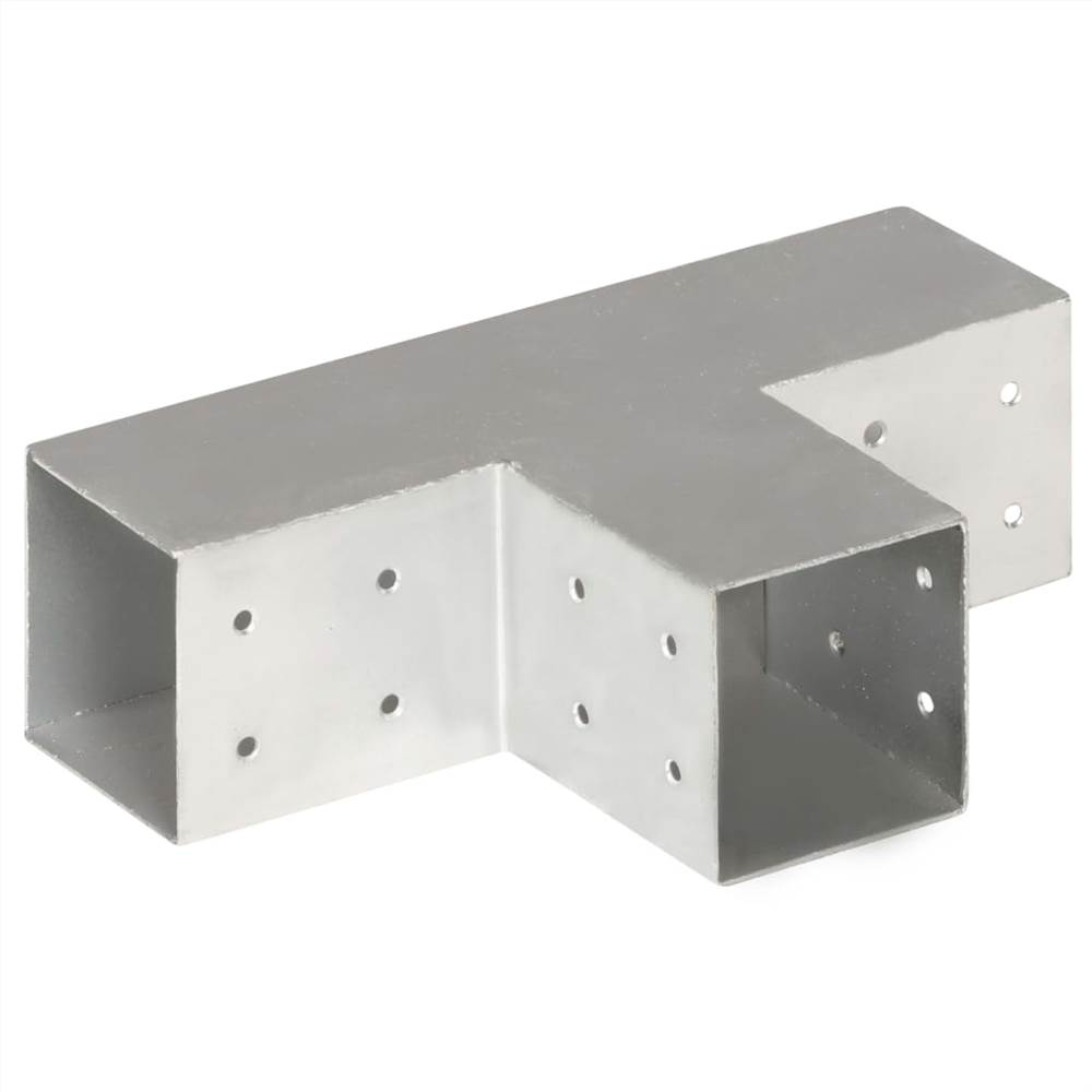 Post Connector T Shape Galvanised Metal 81x81 mm