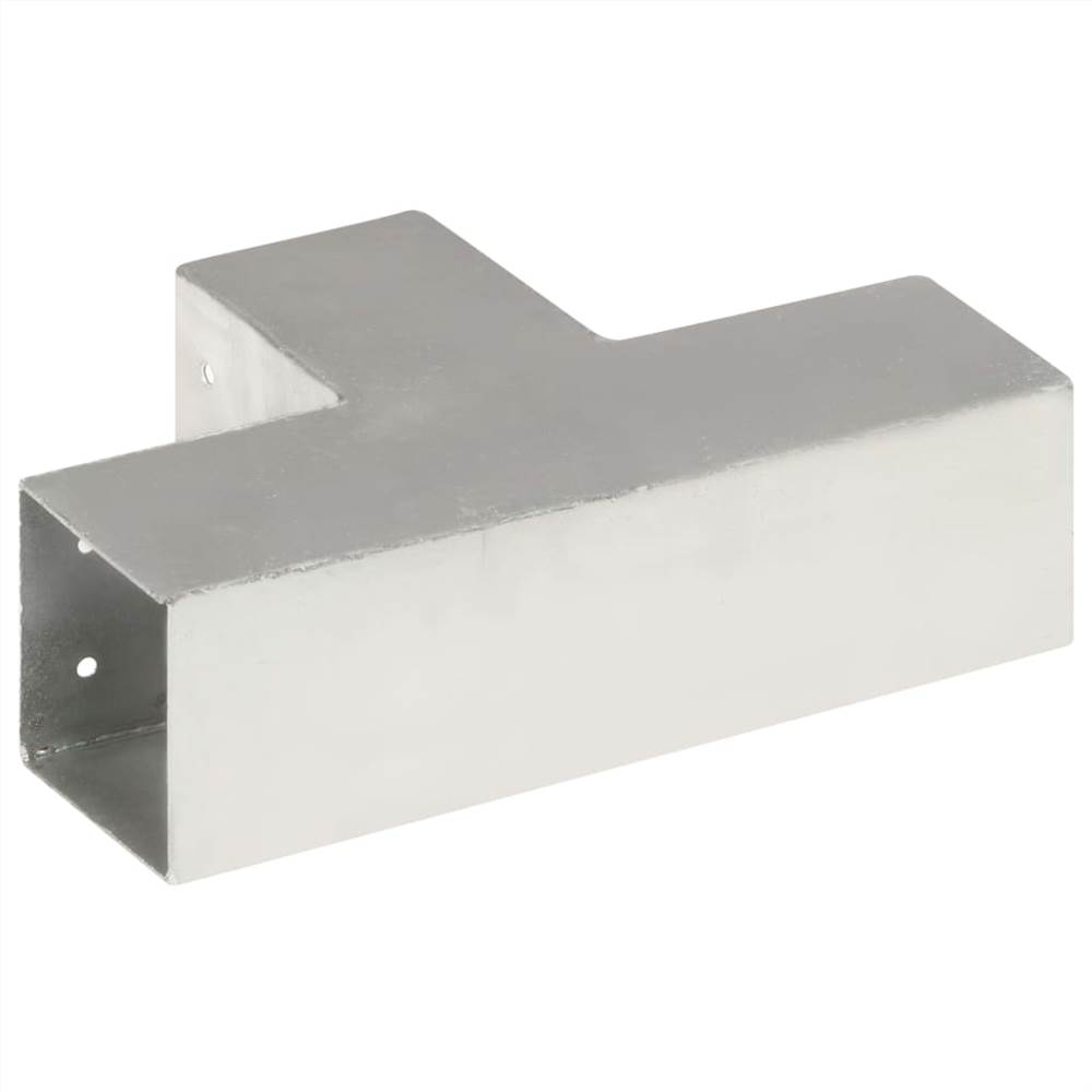 Post Connector T Shape Galvanised Metal 81x81 mm