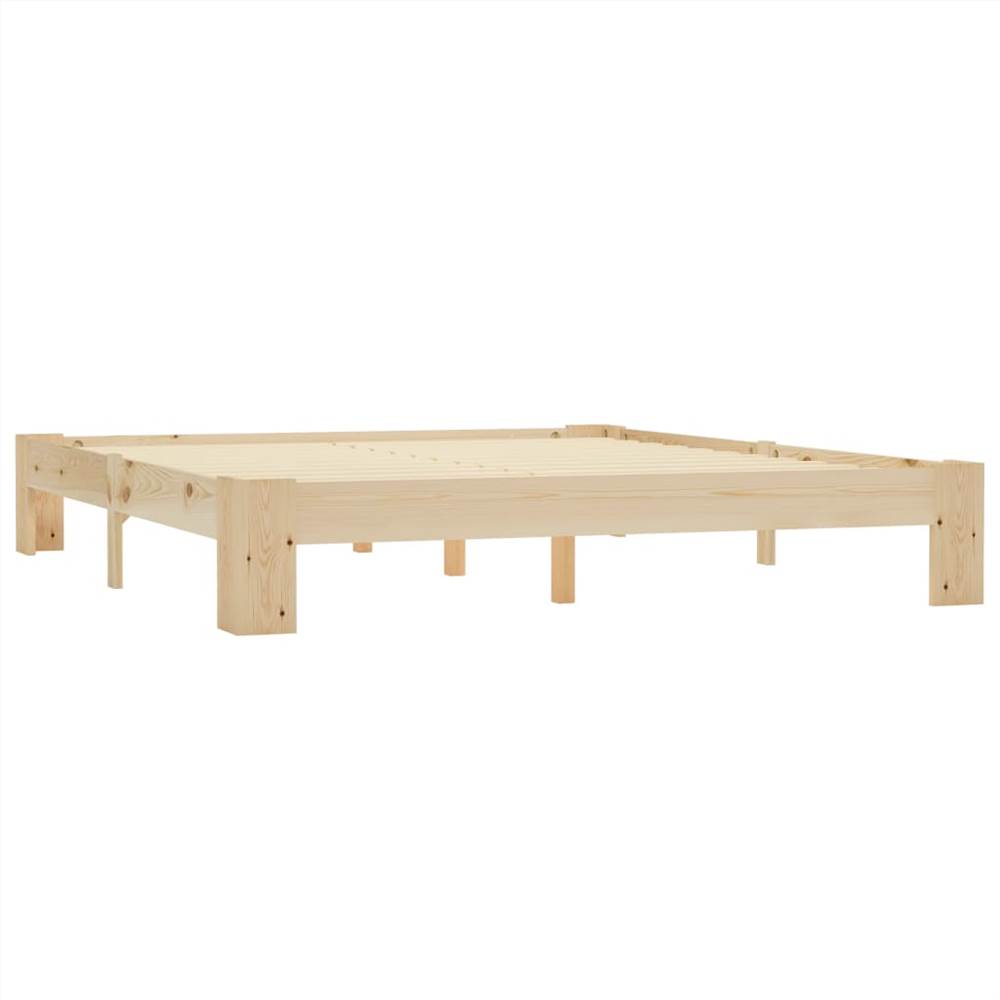 Bed Frame Solid Pine Wood 180x200 cm 6FT Super King