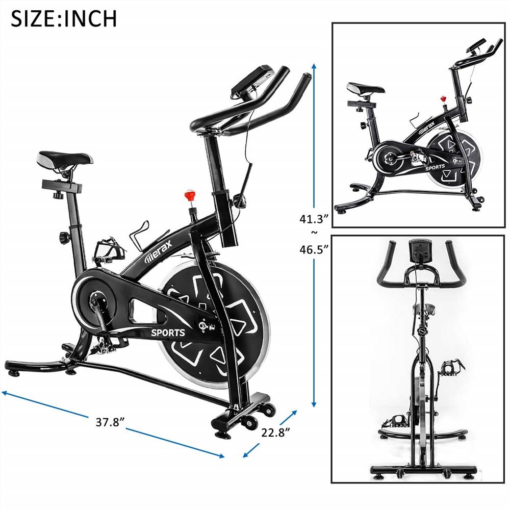 【Not allowed to sell to Walmart】Merax Stationary Professional Indoor Cycling Bike S280 Trainer Exercise Bicycle with 24 lbs. Flywheel, Multiple Colors