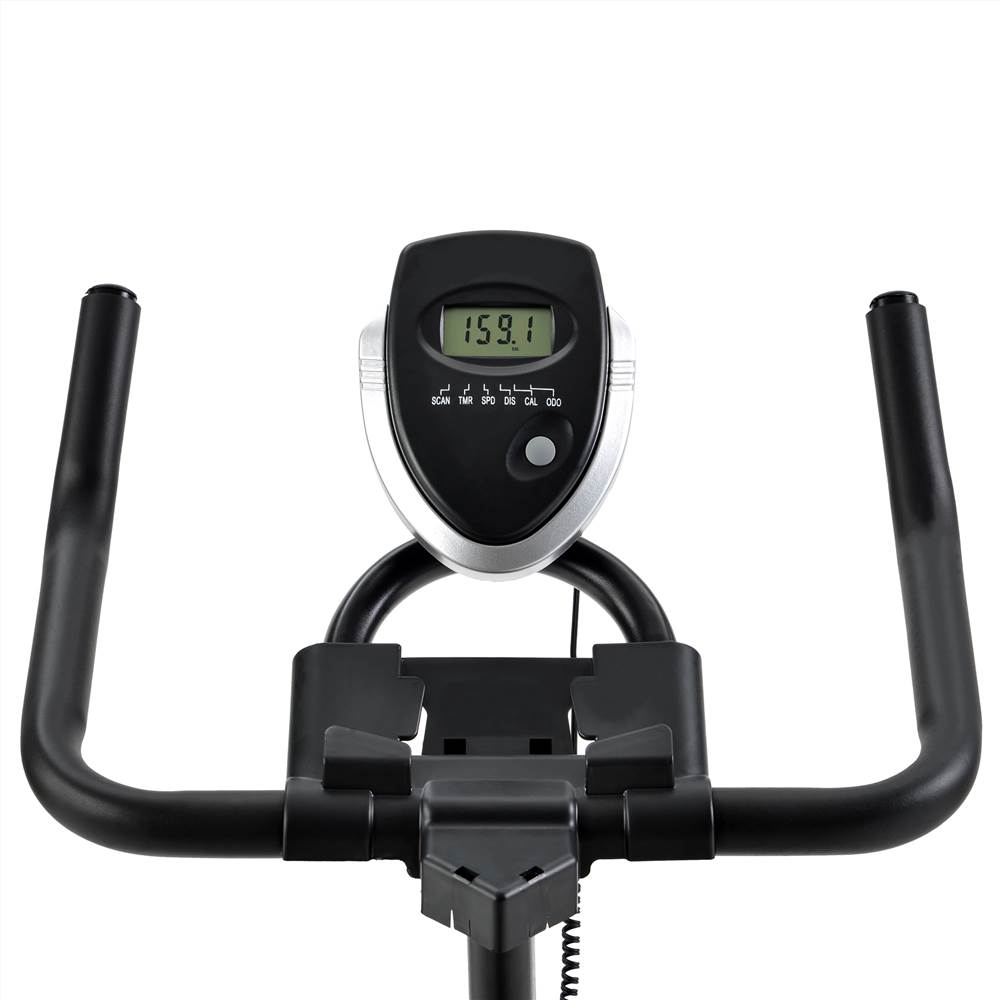 Chromed Flywheel, Silent Belt Drive Indoor Cycle Bike with Leather Resistance Pad Belt Drive Stationary Exercise Bike