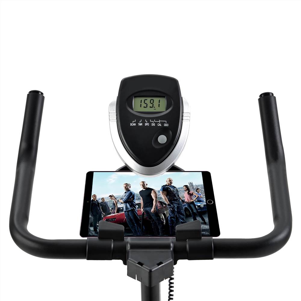 Chromed Flywheel, Silent Belt Drive Indoor Cycle Bike with Leather Resistance Pad Belt Drive Stationary Exercise Bike