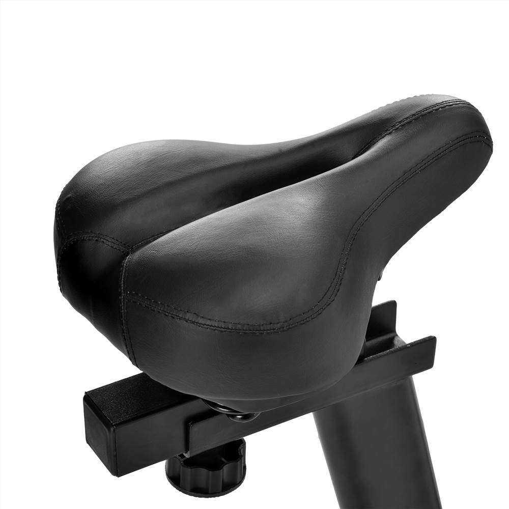 Chromed Flywheel, Silent Belt Drive Indoor Cycle Bike with Leather Resistance Pad Belt Drive Stationary Exercise Bike