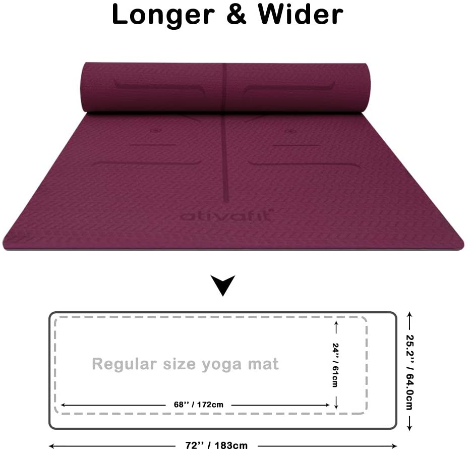 TPE Yoga Mat - Purple