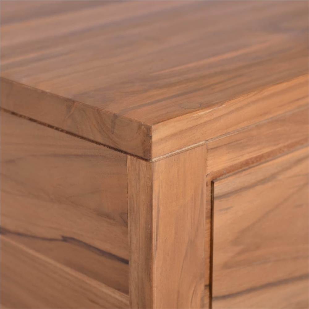 Wall-mounted Bathroom Cabinet 60x45x30 cm Solid Teak Wood