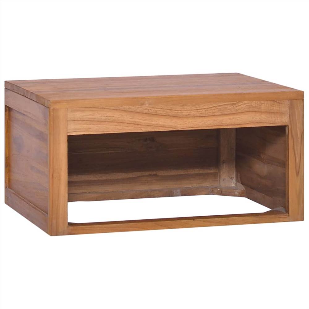 Wall-mounted Bathroom Cabinet 60x45x30 cm Solid Teak Wood