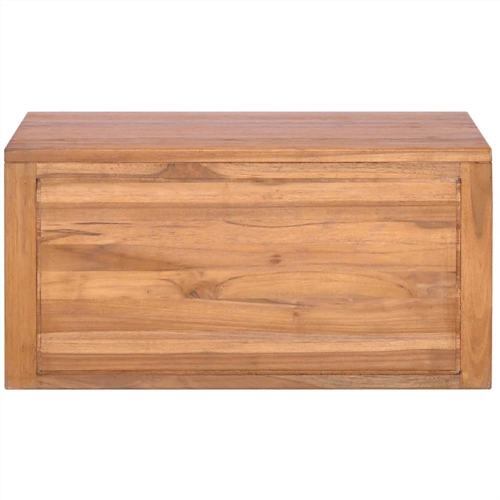Wall-mounted Bathroom Cabinet 60x45x30 cm Solid Teak Wood