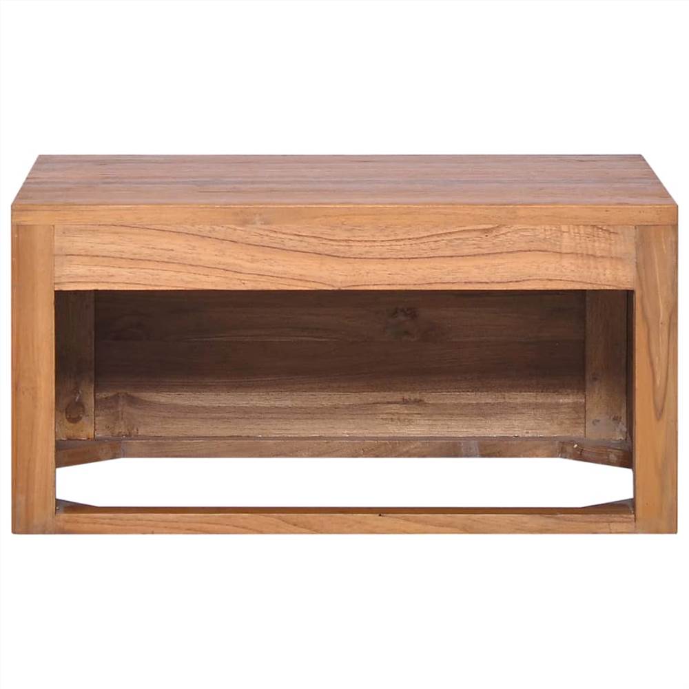 Wall-mounted Bathroom Cabinet 60x45x30 cm Solid Teak Wood