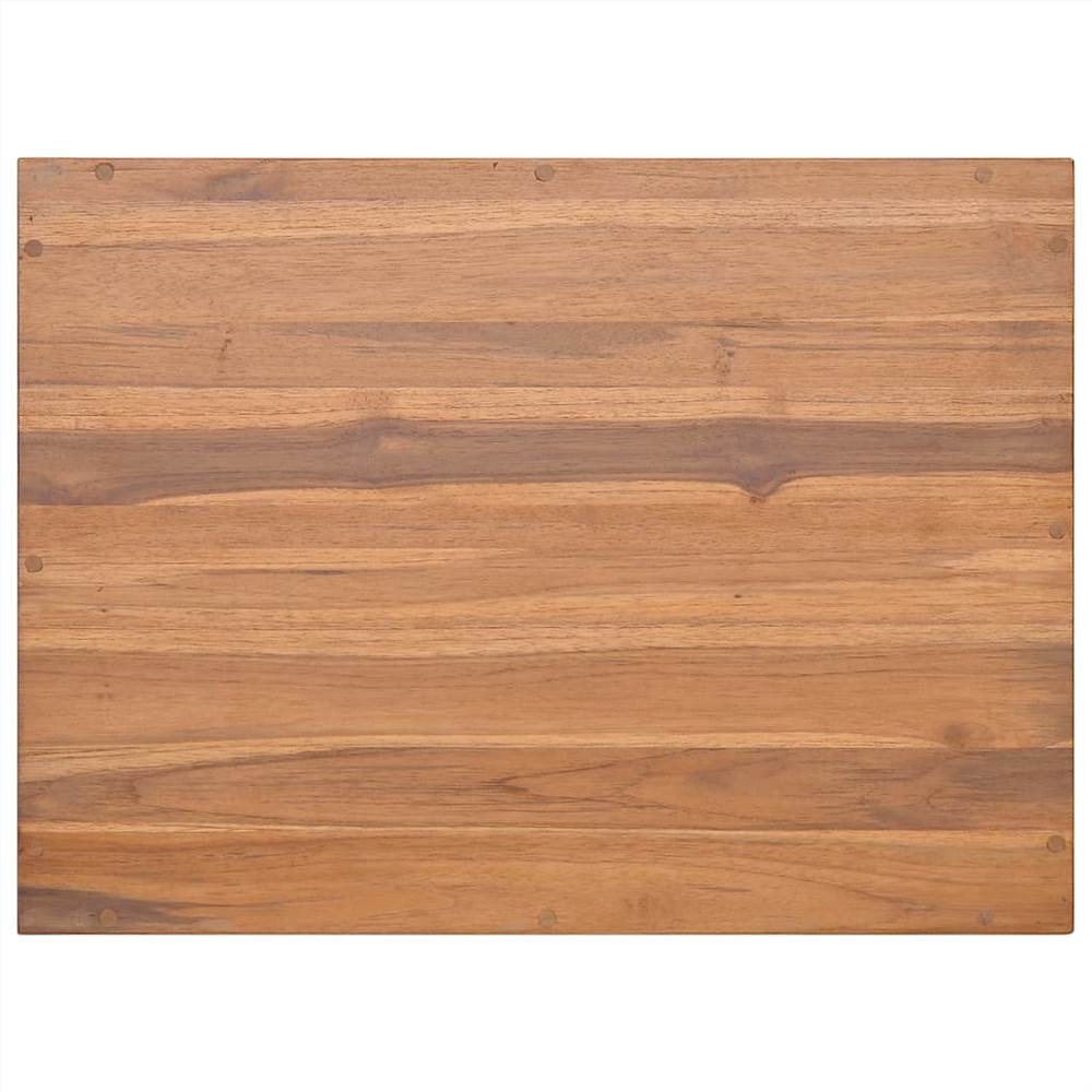 Wall-mounted Bathroom Cabinet 60x45x30 cm Solid Teak Wood