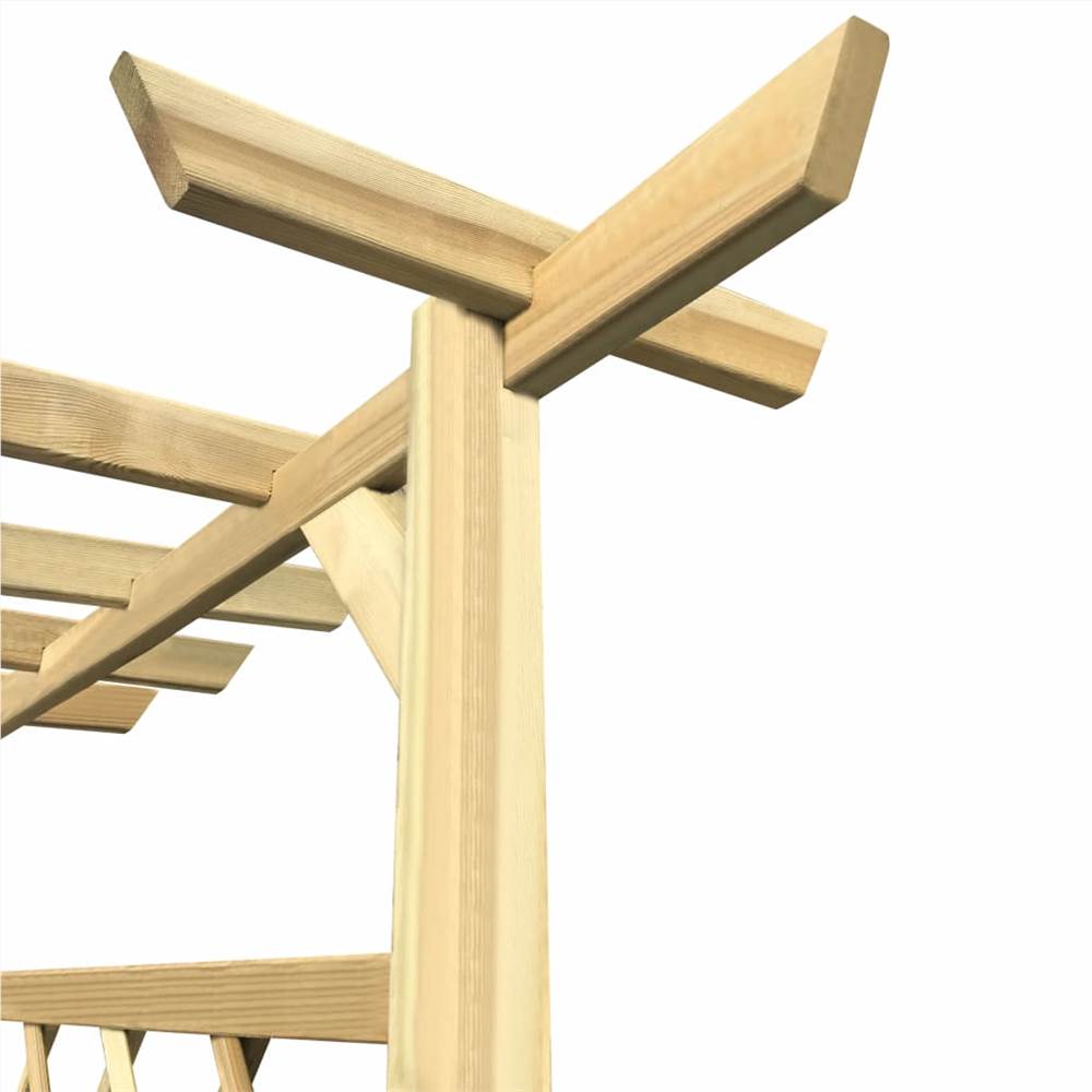 Corner Pergola 160x160x197 cm Impregnated Pinewood