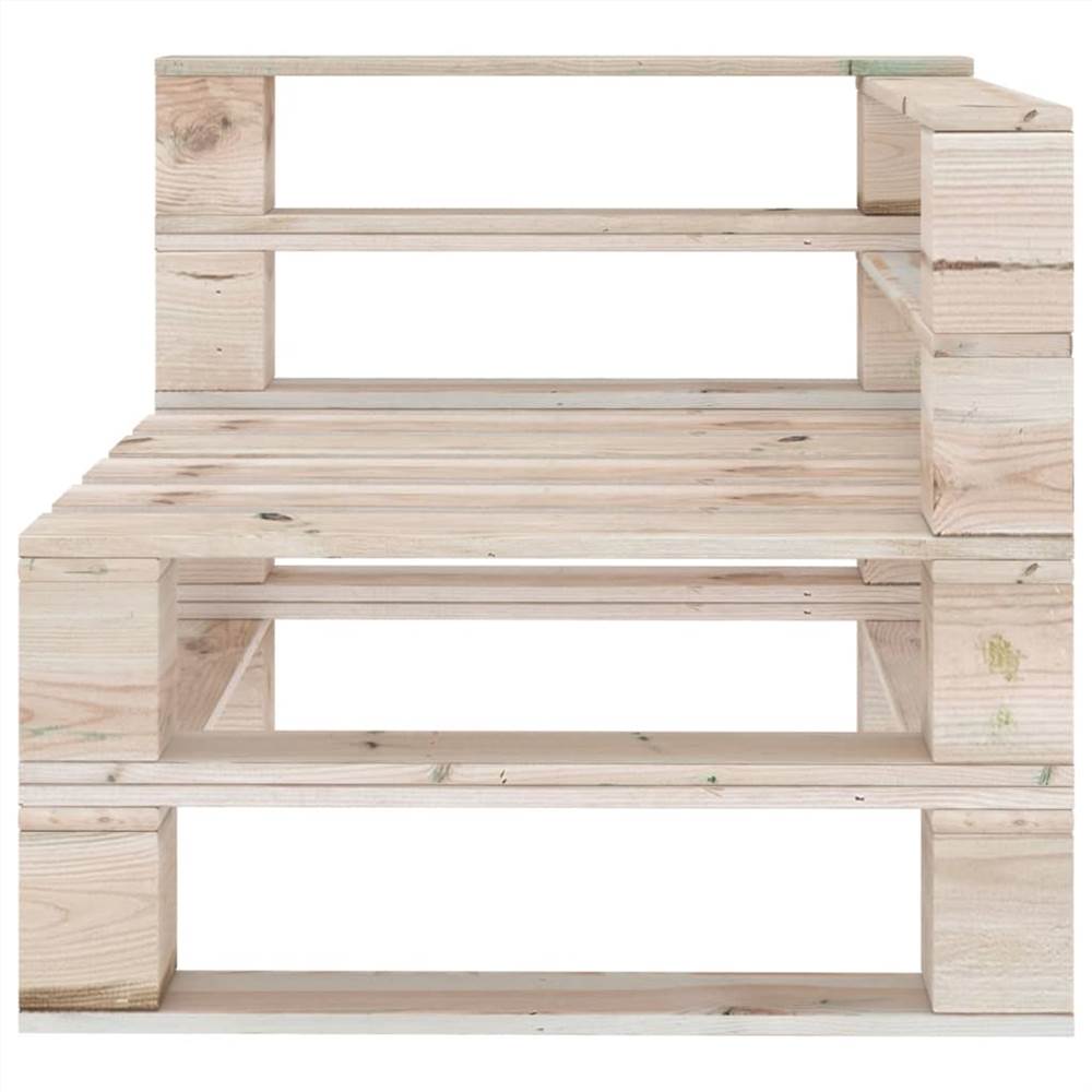 Garden 2-Seater Pallet Sofa Pinewood