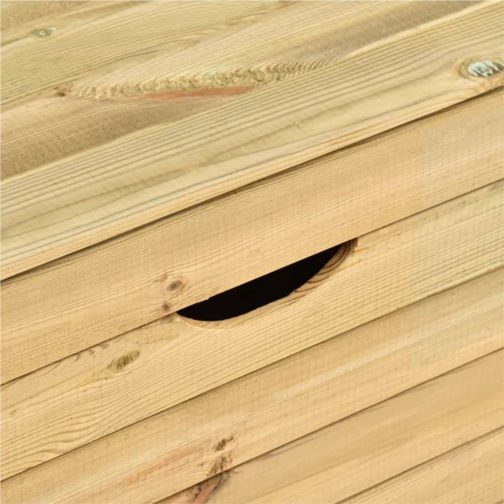 Garden Arbour Bench with 3 Drawers 170 cm Solid Pinewood